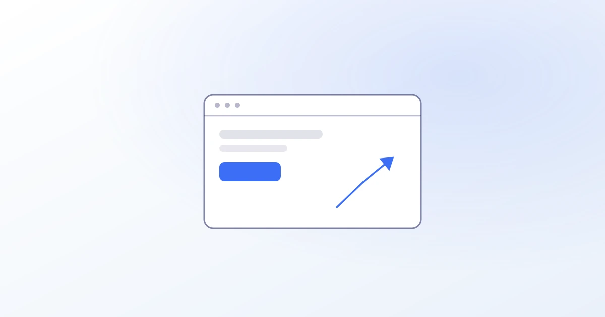 Elementos de una página web ordenados hacia un objetivo